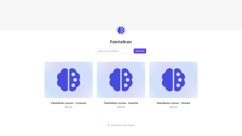 PaletteBrain site's screenshot