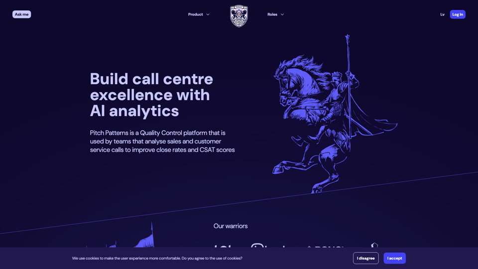 Pitch Patterns site's screenshot