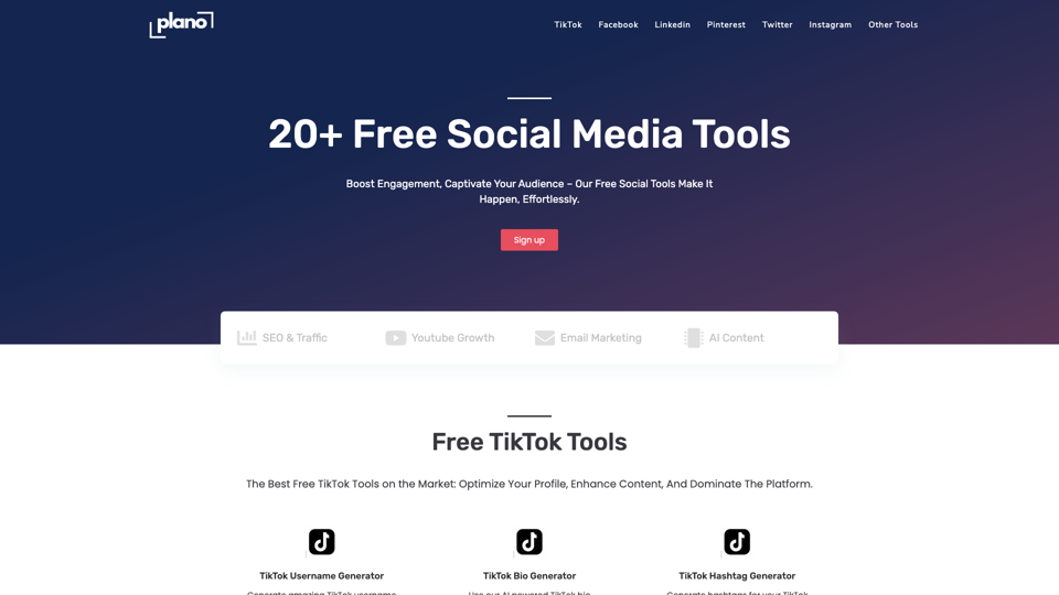 Home - Plano site's screenshot