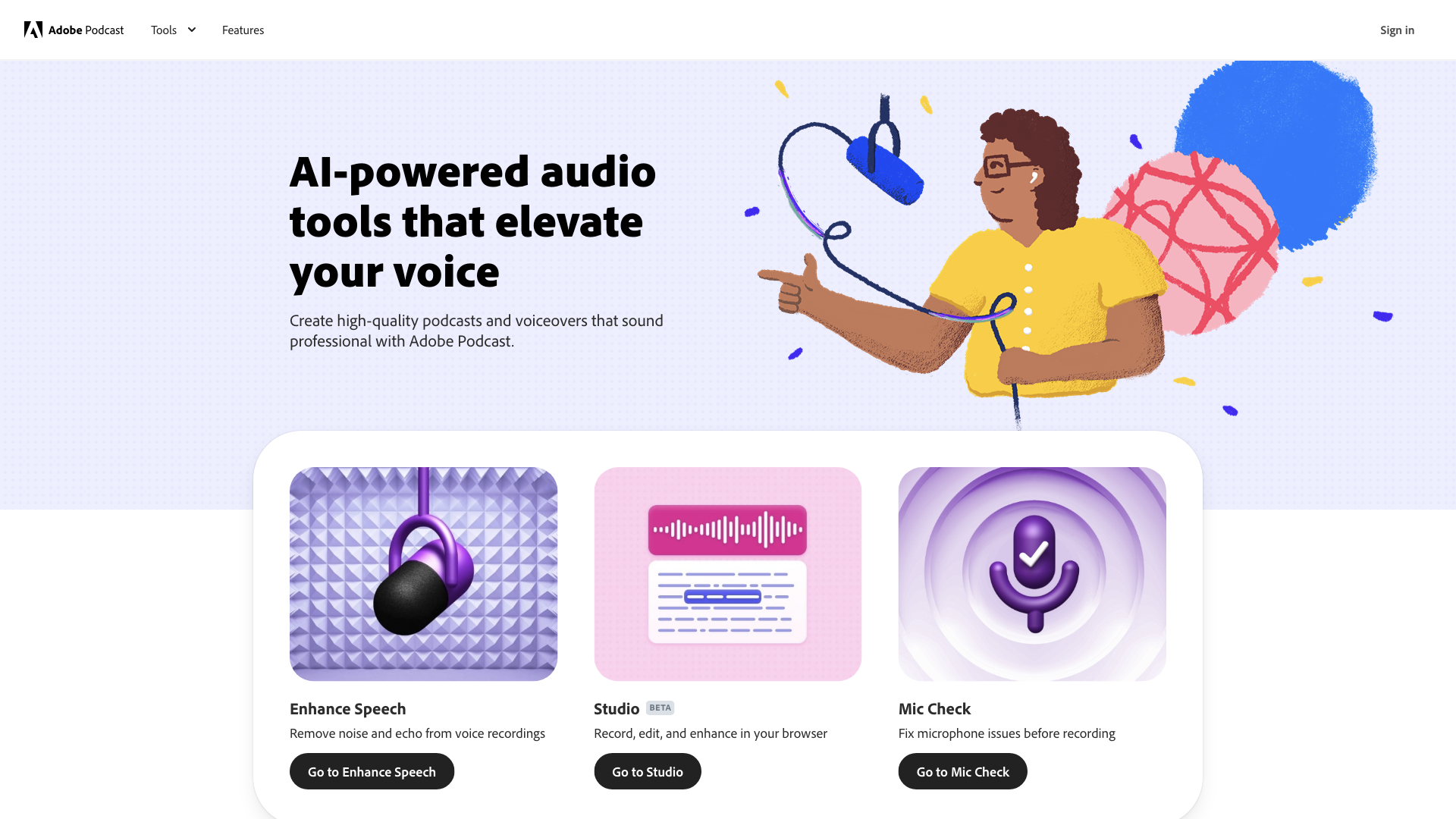 Adobe Podcast | AI audio recording and editing, all on the web