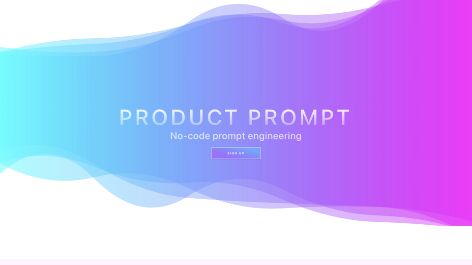 Product Prompt site's screenshot