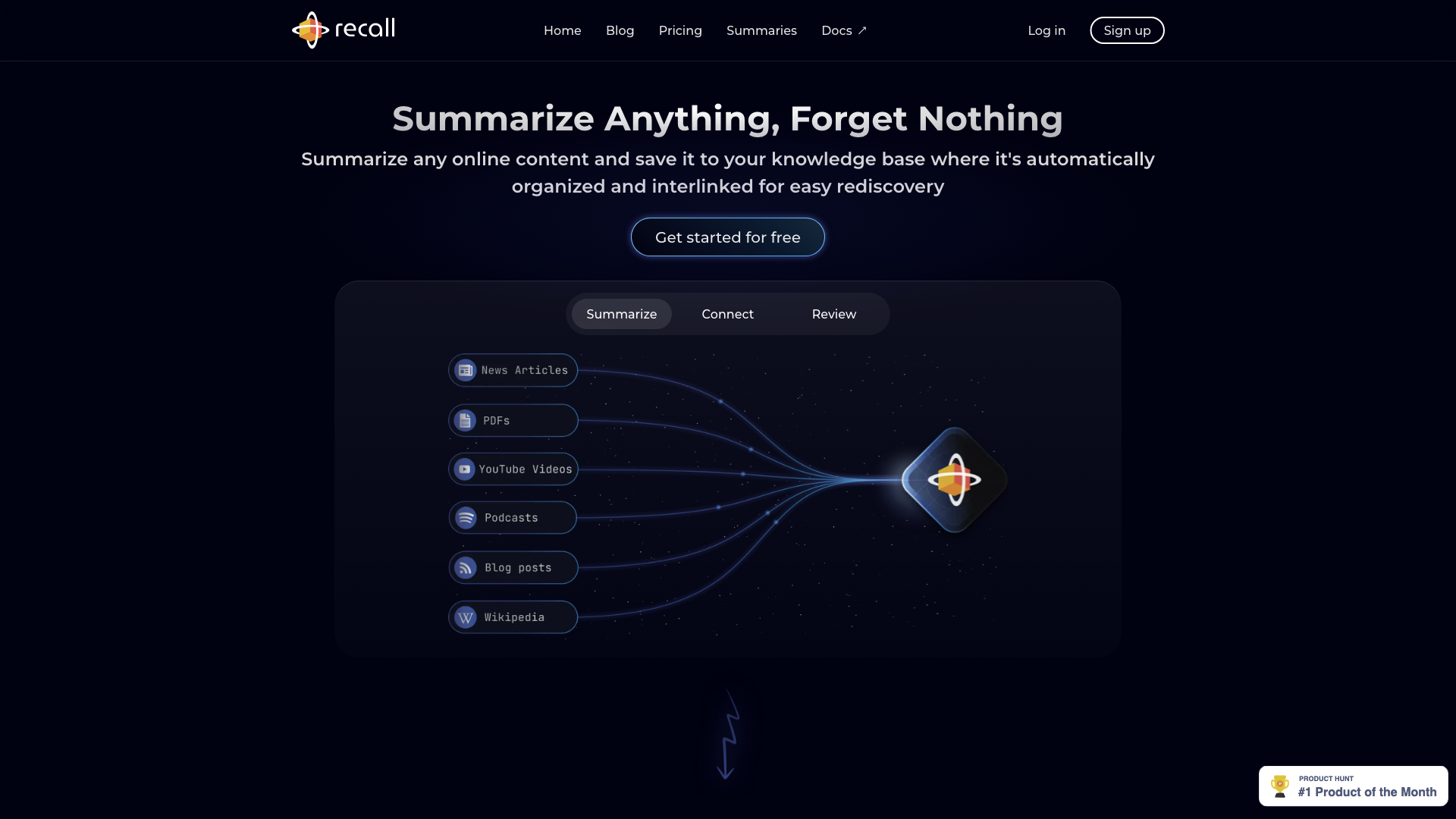 Recall - Summarize Anything, Forget Nothing Recall - Summarize Anything, Forget Nothing
