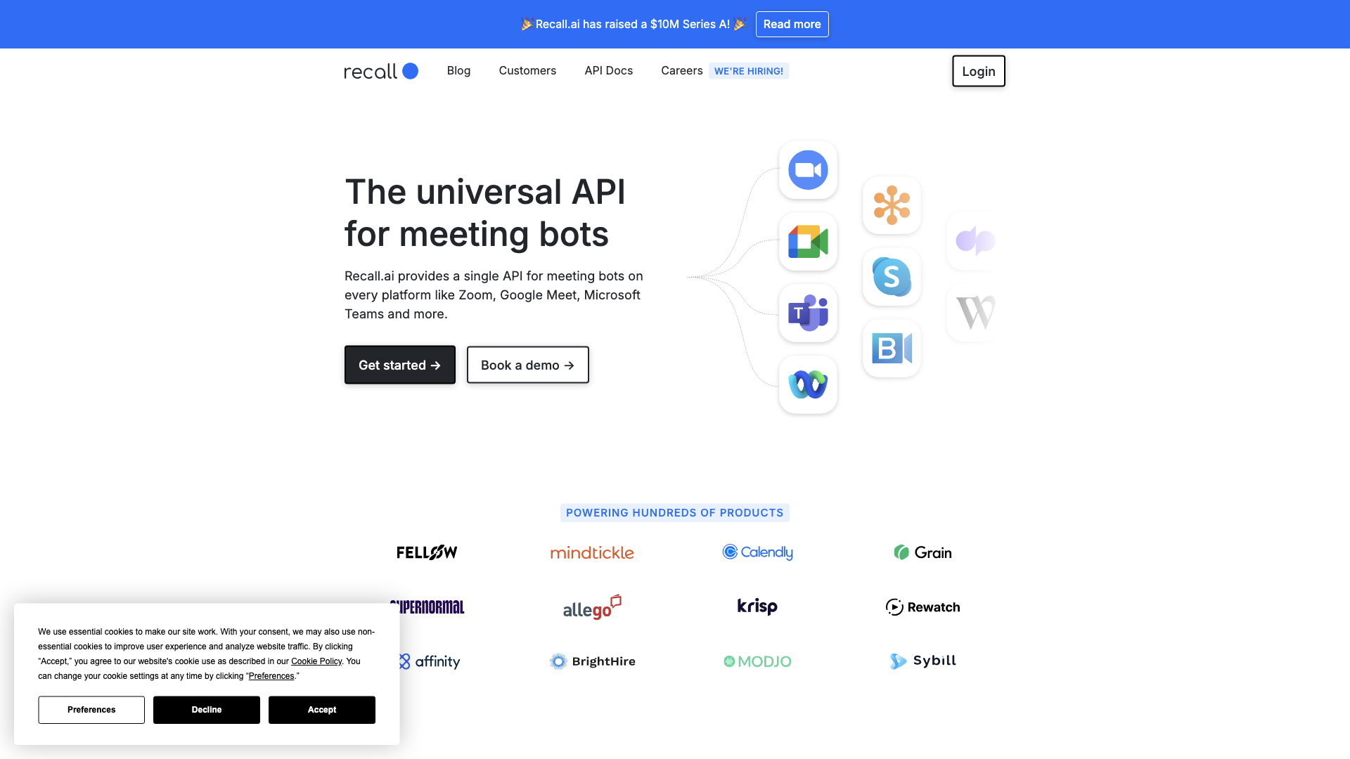 Recall.ai - Universal API for Meeting Bots Recall.ai - Universal API for Meeting Bots