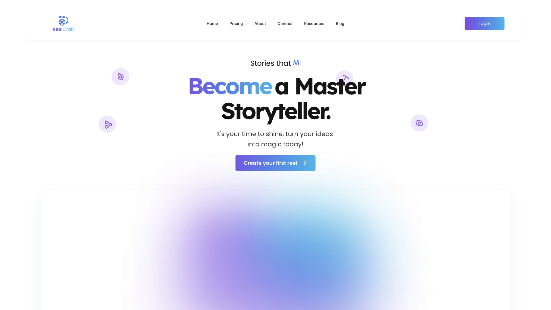 ReelCraft- Turn your thoughts into animated stories.