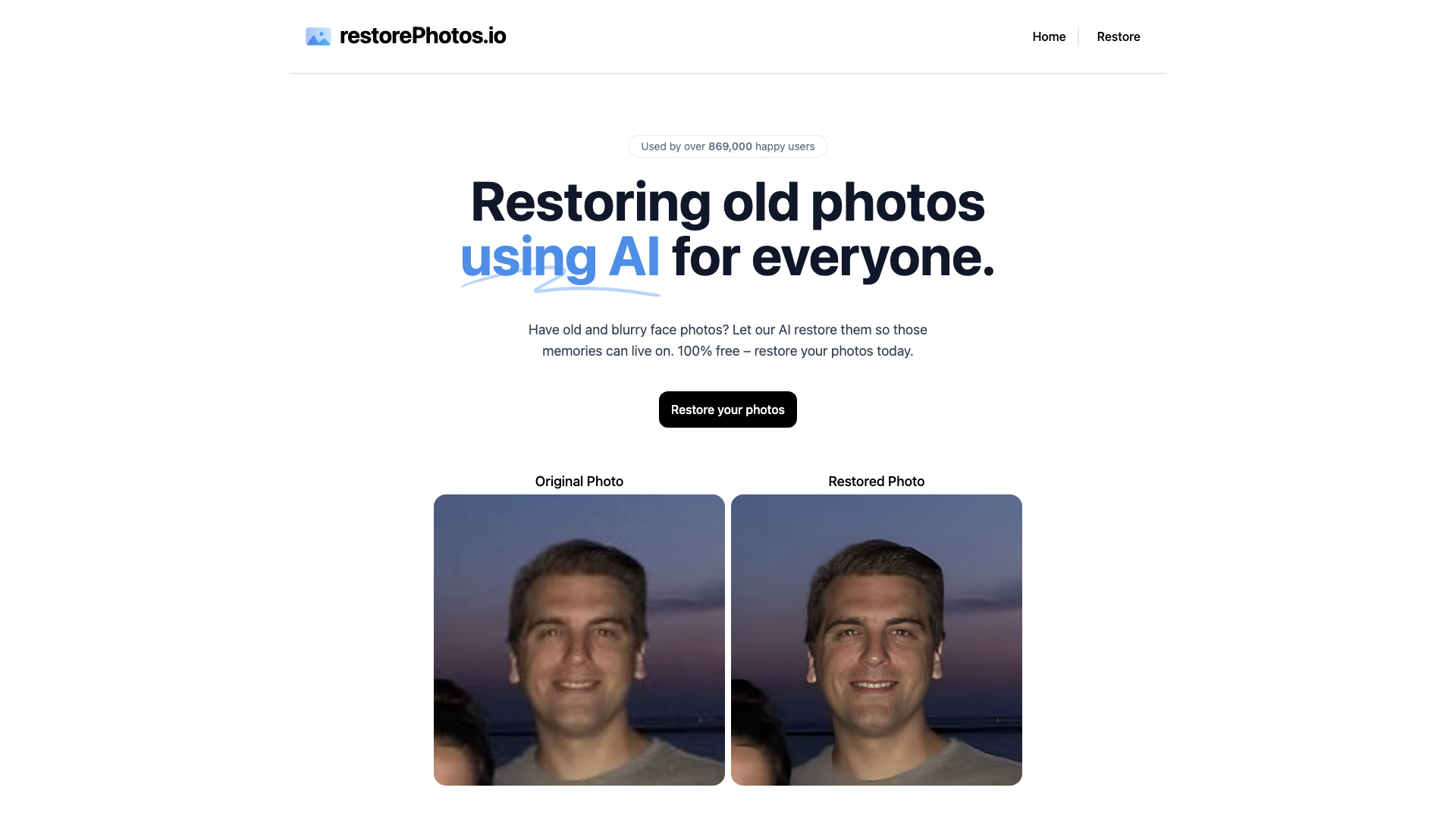 Face Photo Restorer