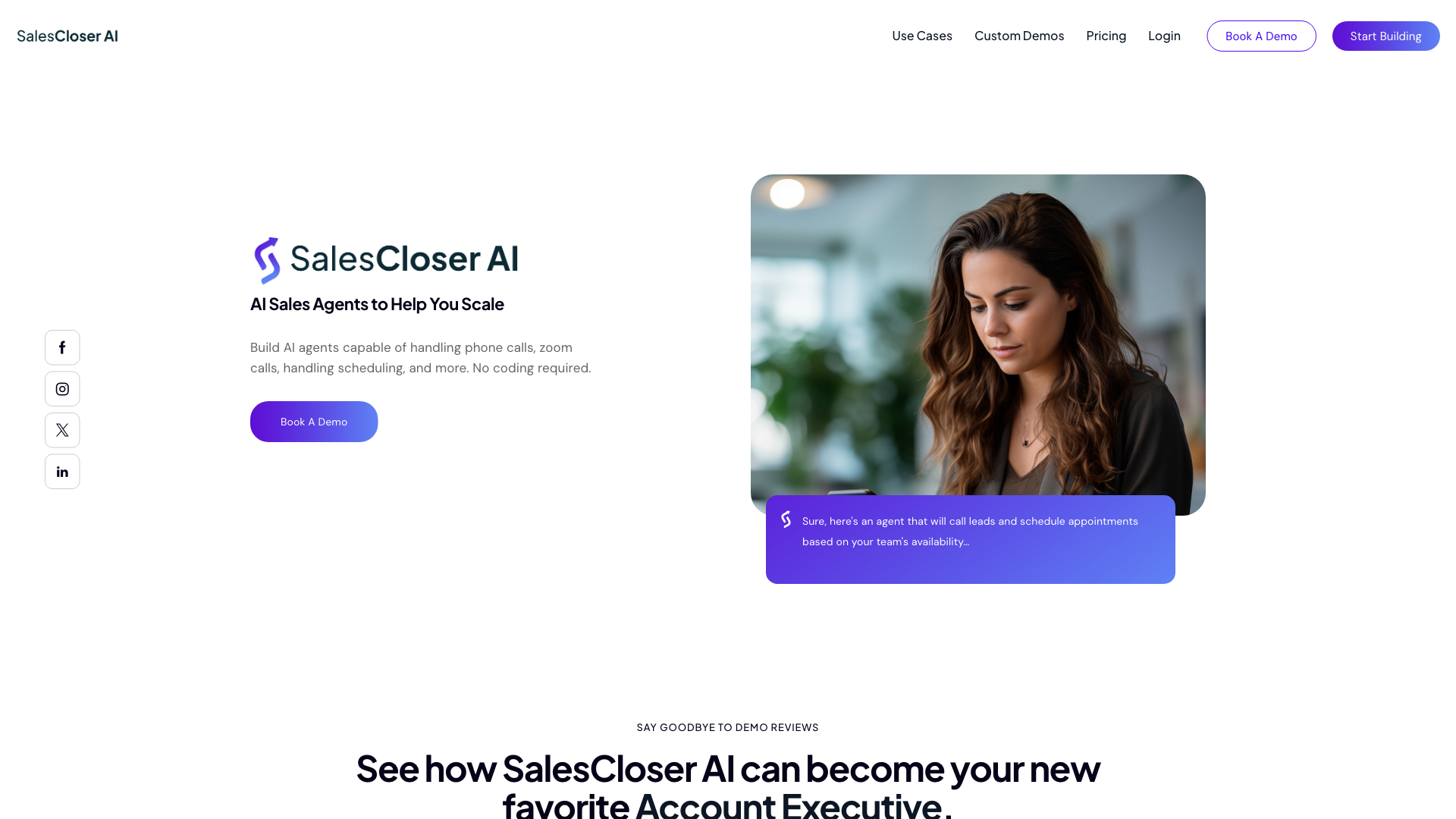 AI Sales Agent - AI Powered Sales Tool | Sales Closer AI