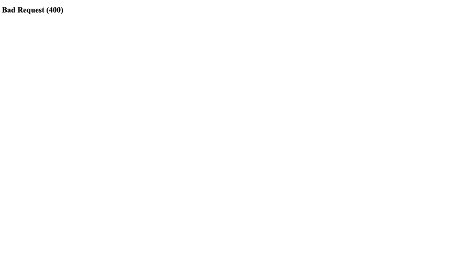 Bad Request (400) site's screenshot