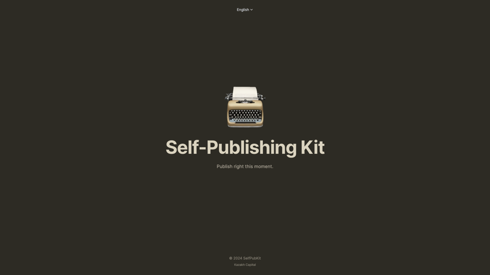 SelfPubKit is a quick way to publish your ideas in a correct format. | SelfPubKit site's screenshot