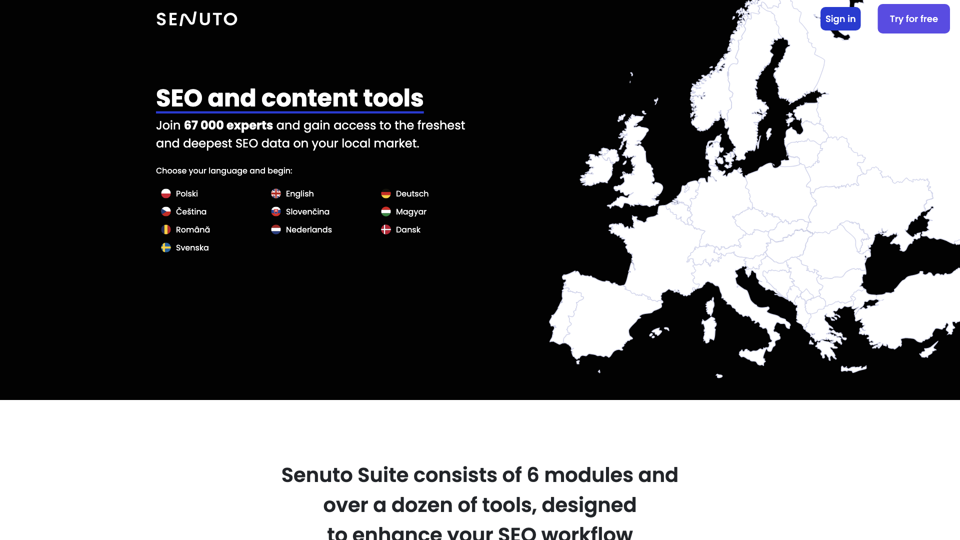 Advanced SEO tools for everyone | Senuto