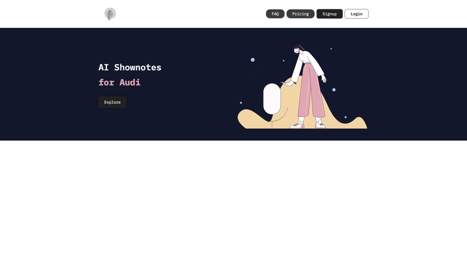Shownotes site's screenshot