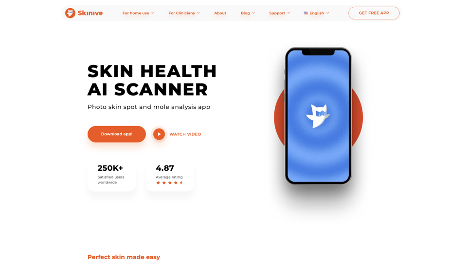 Mole checker & Skin Scanner: Your AI Dermatologist site's screenshot