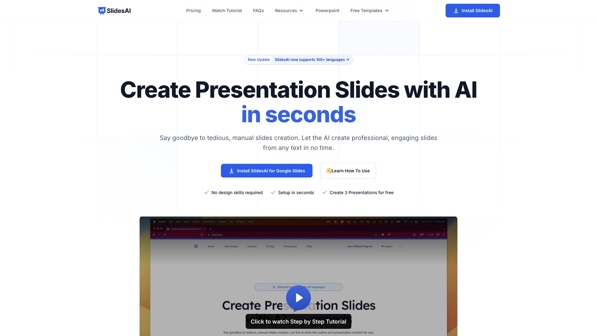 Create Presentation Slides With AI in seconds with SlidesAI