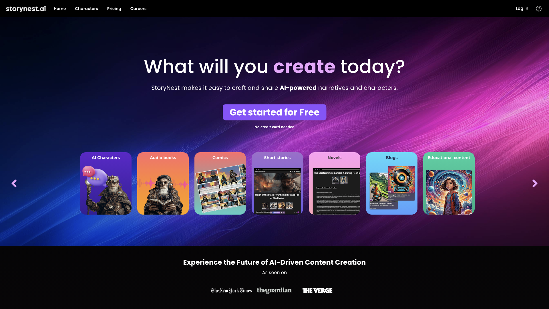 StoryNest.ai - AI powered Interactive Novels and Stories