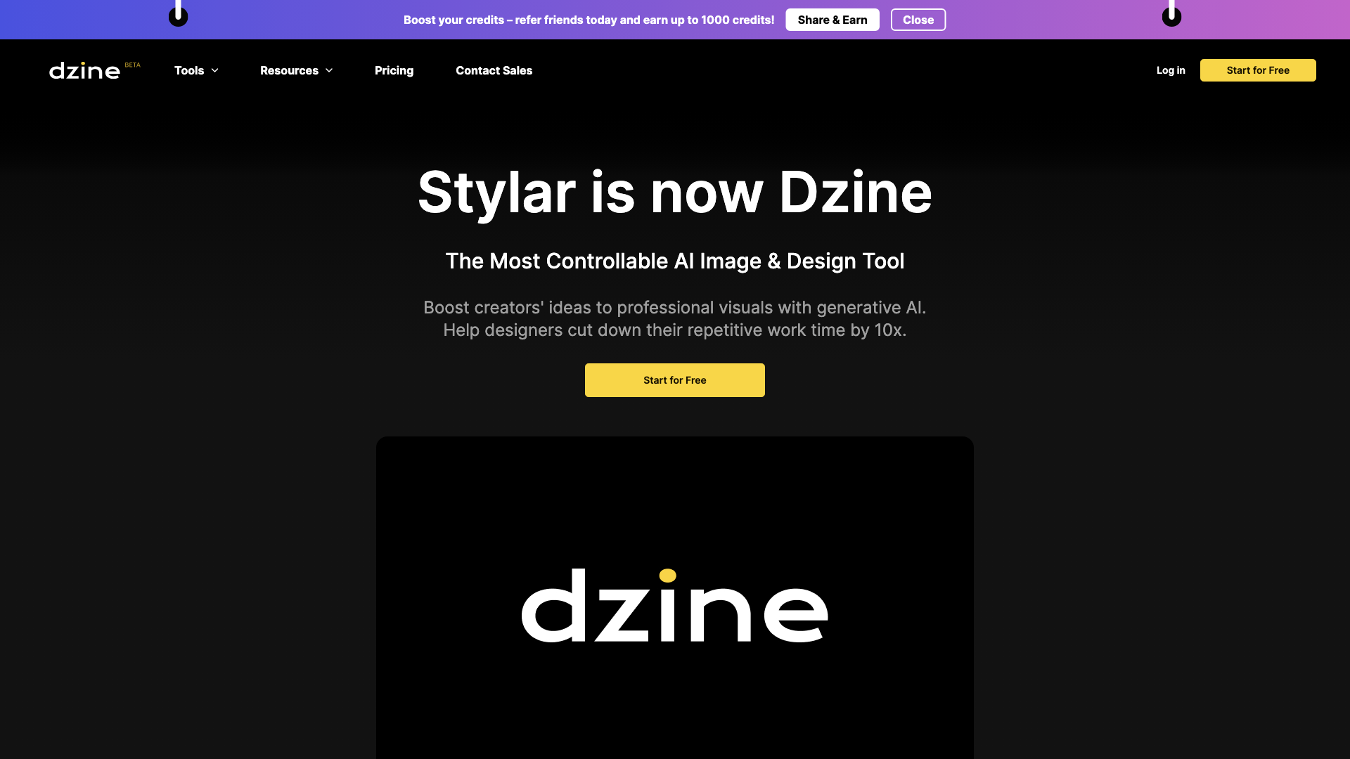 Dzine (formerly Stylar.ai) - The Most Controllable AI Image & Design Tool