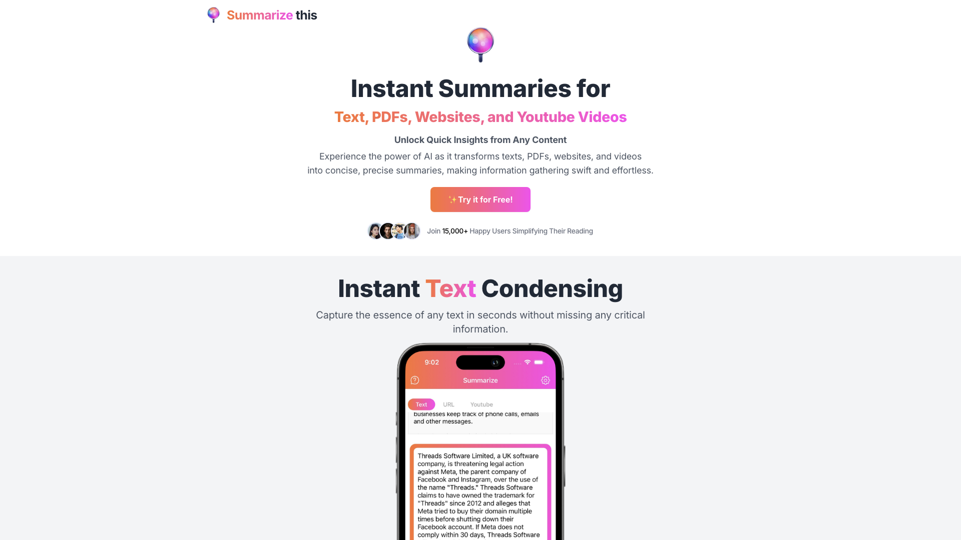 Summarize This Summarize This