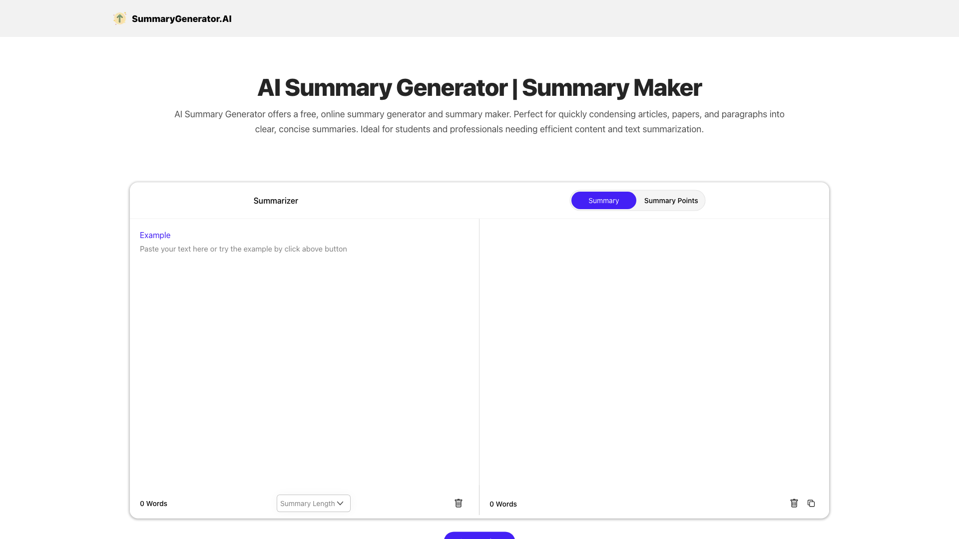 AI Summary Generator | Summary Maker
