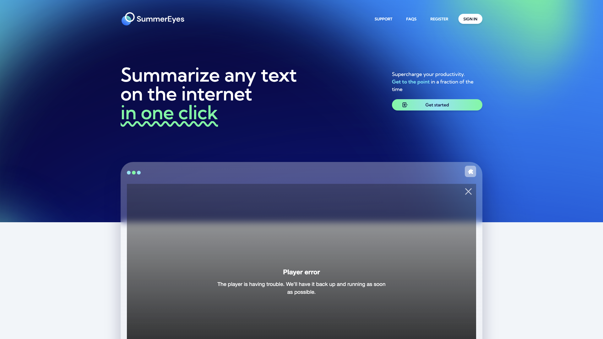 SummerEyes: AI-powered summaries in your browser SummerEyes: AI-powered summaries in your browser