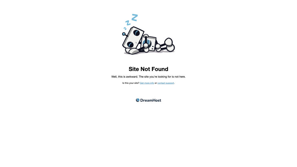 Site not found · DreamHost site's screenshot