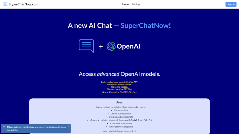 SuperChatNow.com | Home site's screenshot