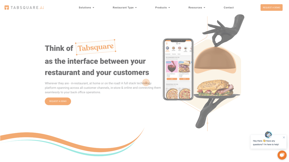 TabSquare – Shaping the Future of Restaurants site's screenshot