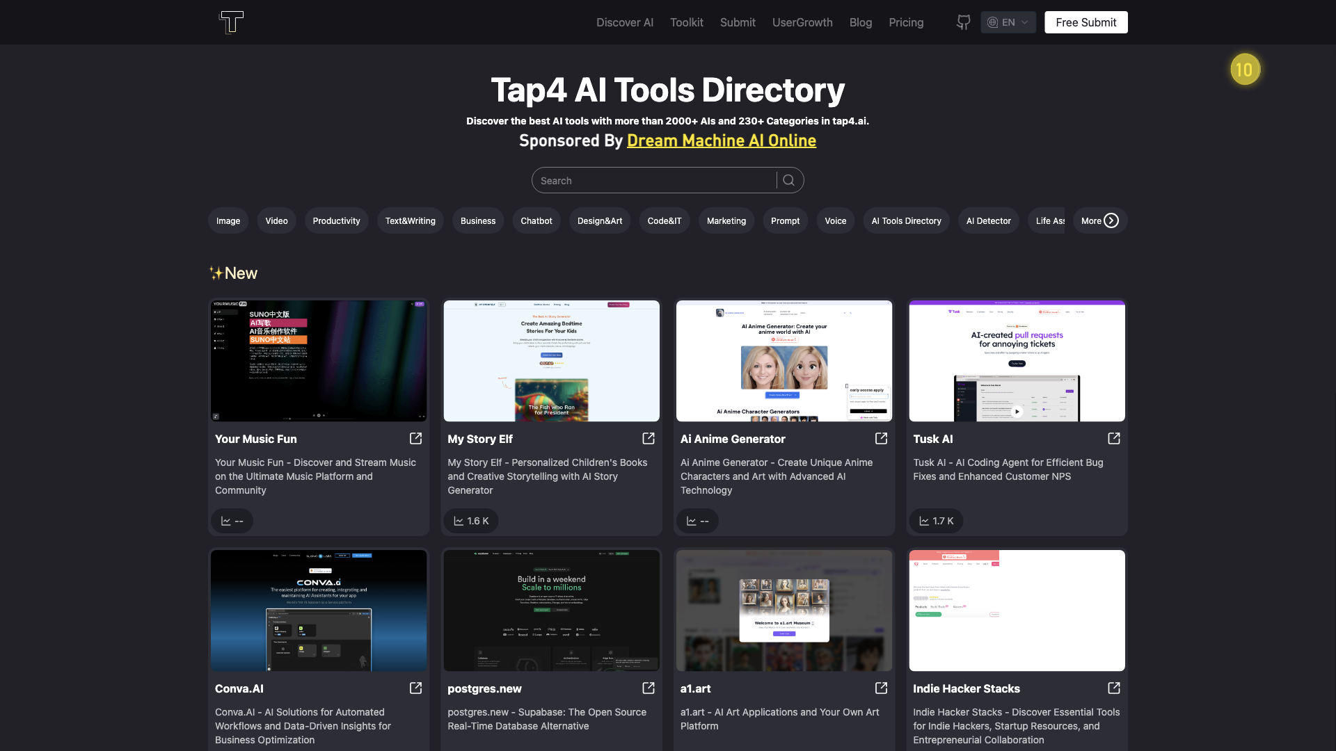 Tap4 AI Tools Directory - Meet Your Best & Latest AI Tools 2024