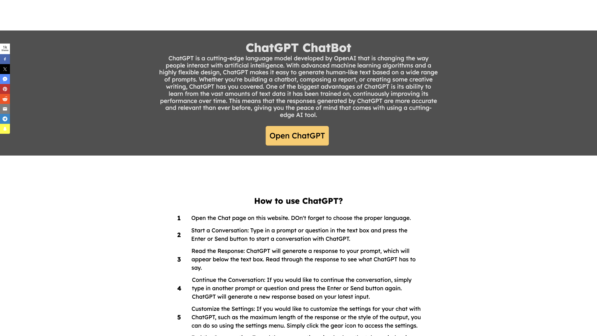 ChatGPT - Chat GPT Online ChatGPT - Chat GPT Online