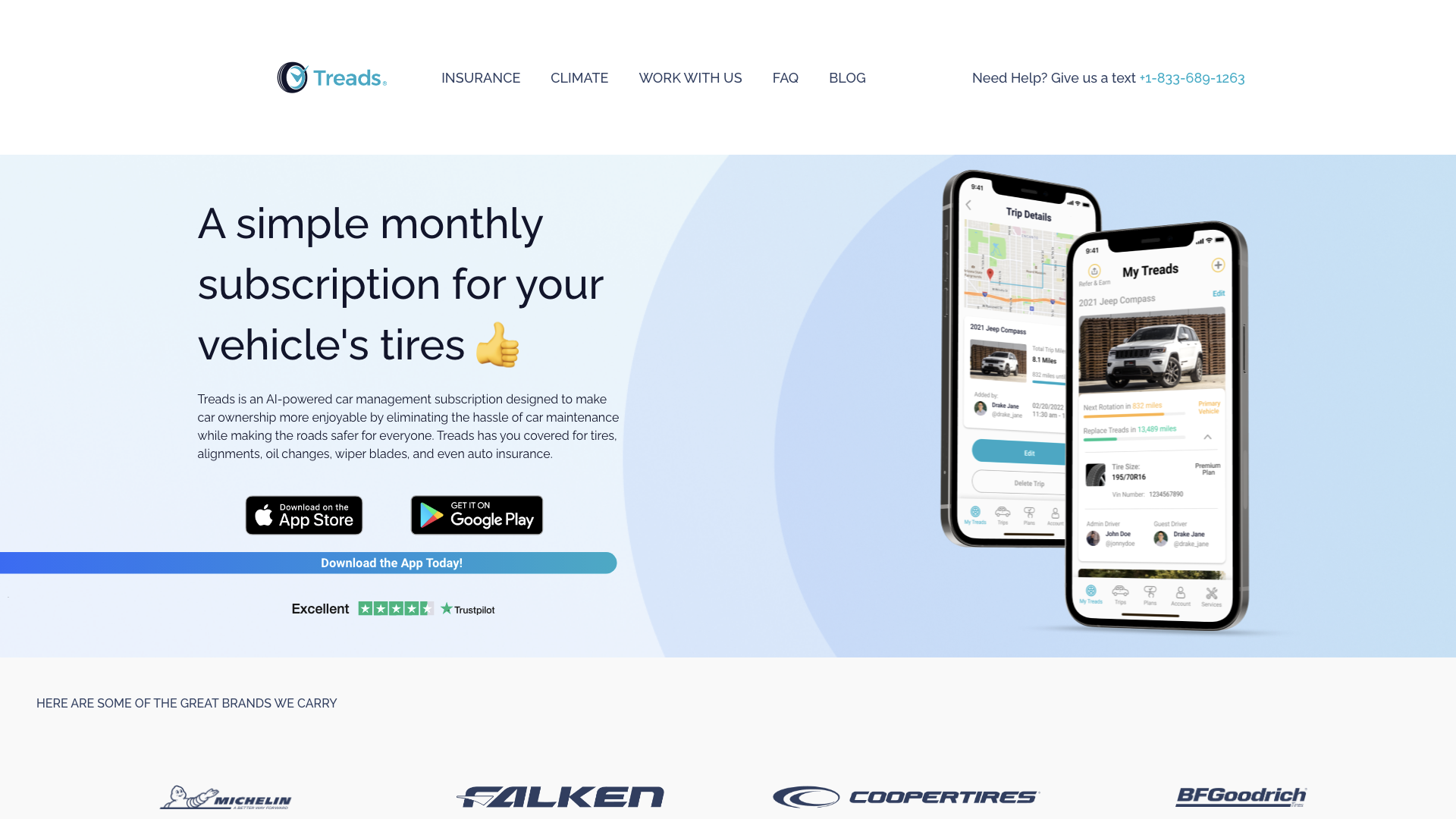 Treads Tire Subscription | Download The App Today