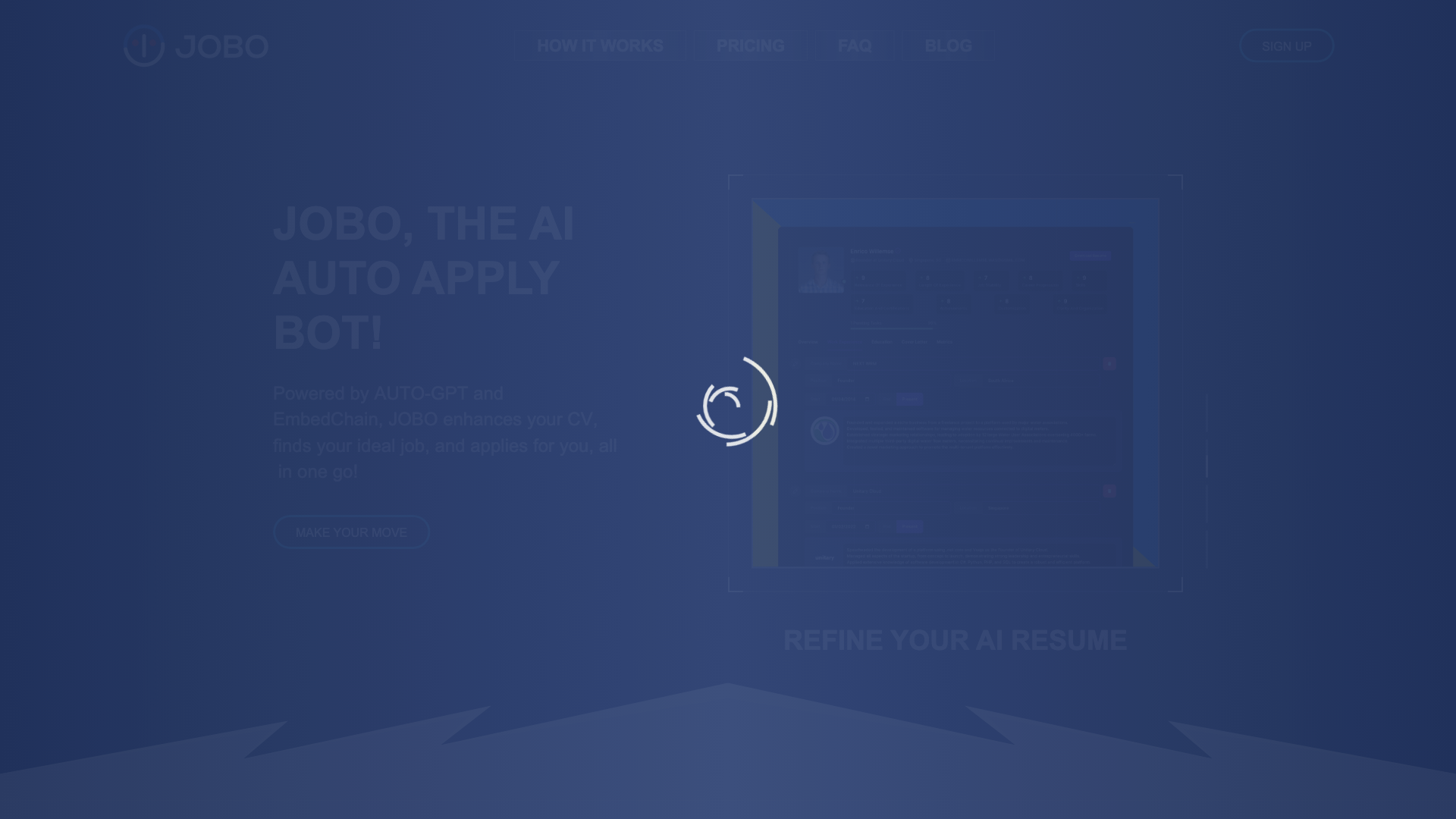 Home | JOBO, the AI Auto Apply Bot!