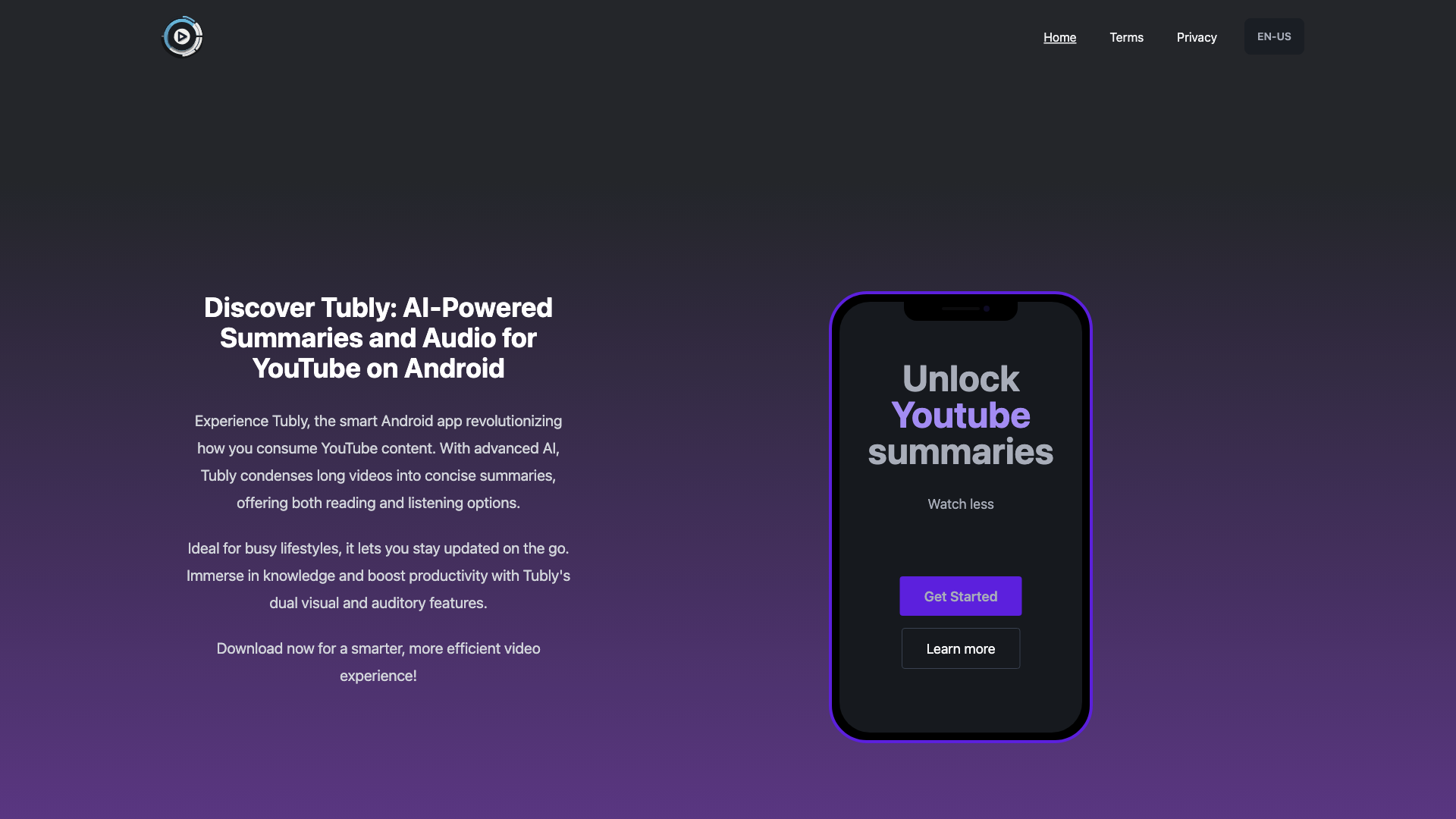 Tubly: Your Youtube Videos Summary Assistant