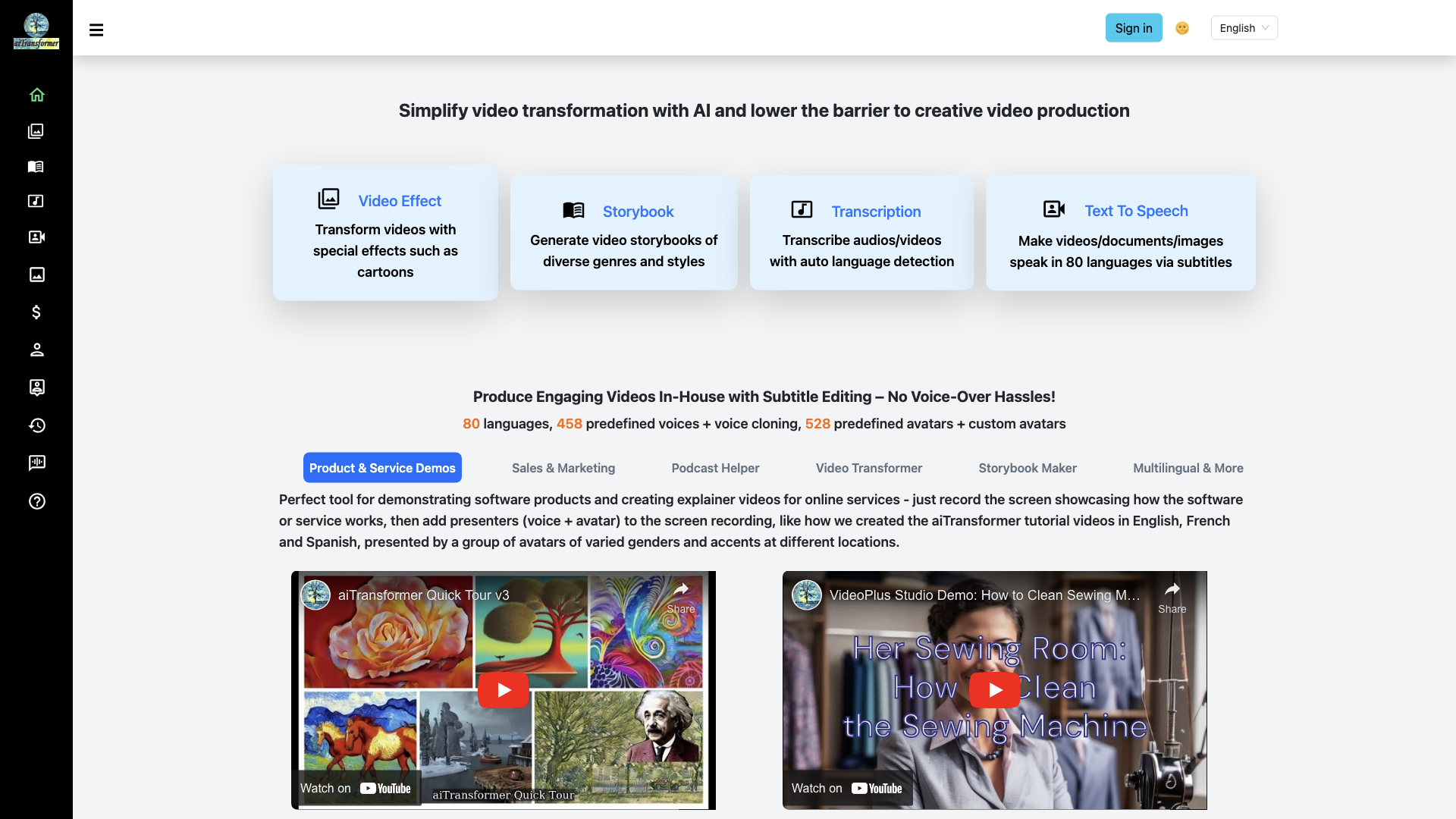 VideoPlus Studio: Cartoonize videos & add AI voiceover in 80 languages