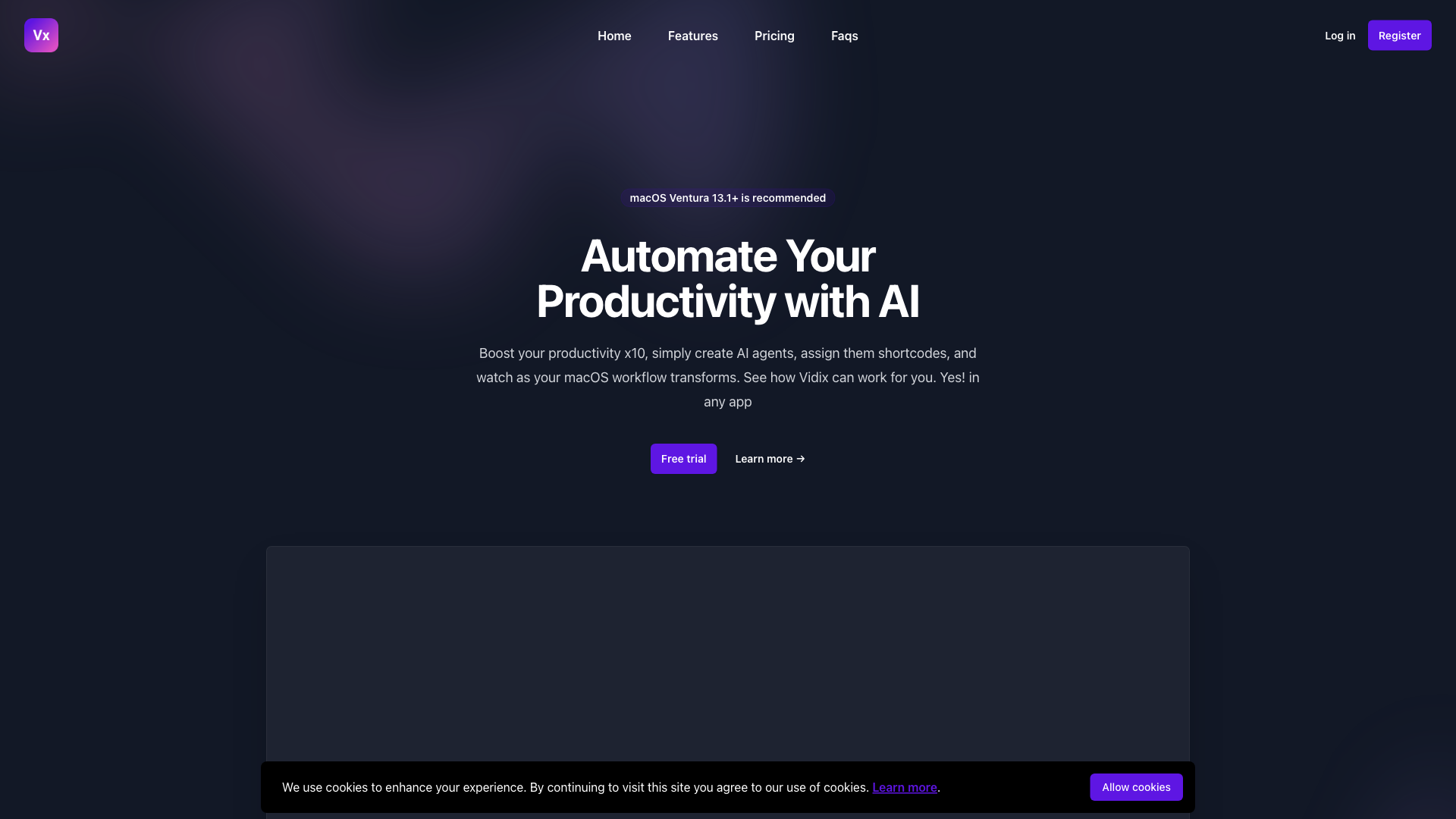 Vidix - The Ultimate macOS Assistant Vidix - The Ultimate macOS Assistant
