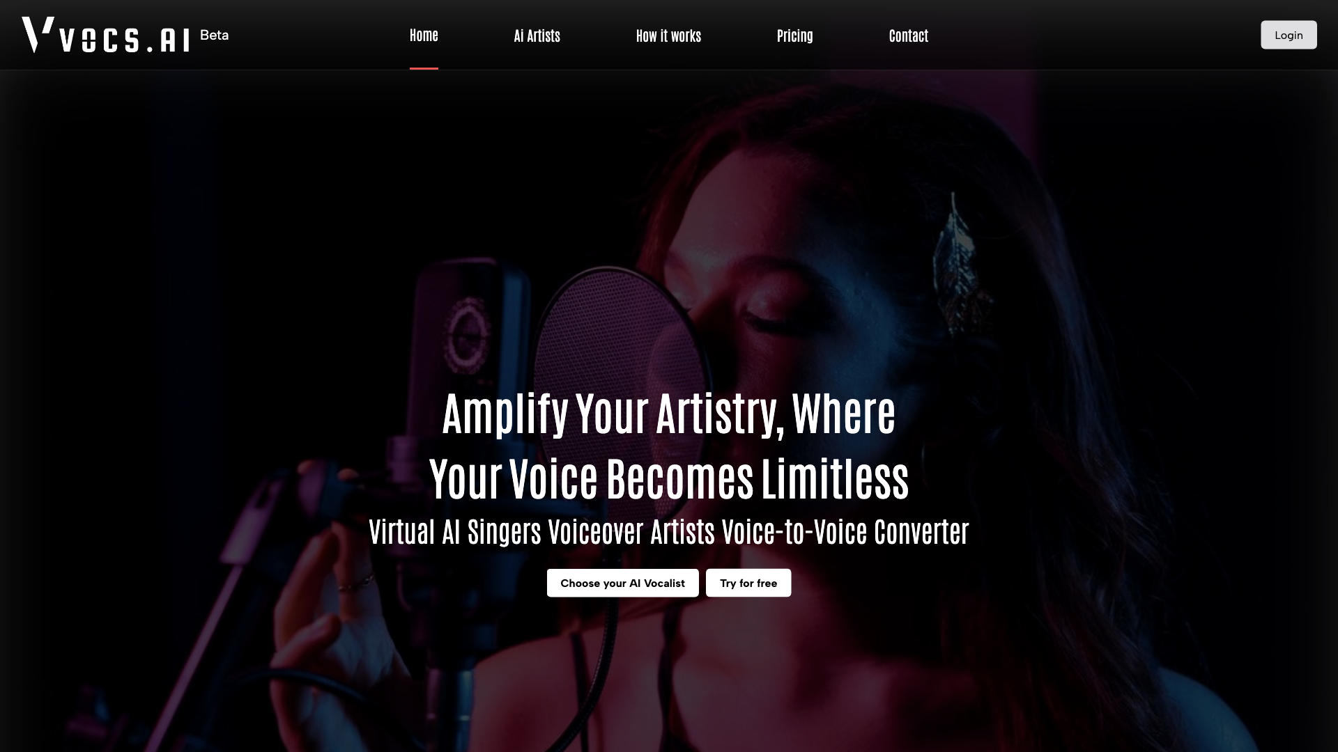 Vocs AI | AI Voice Generator with Original AI Singers and Rappers