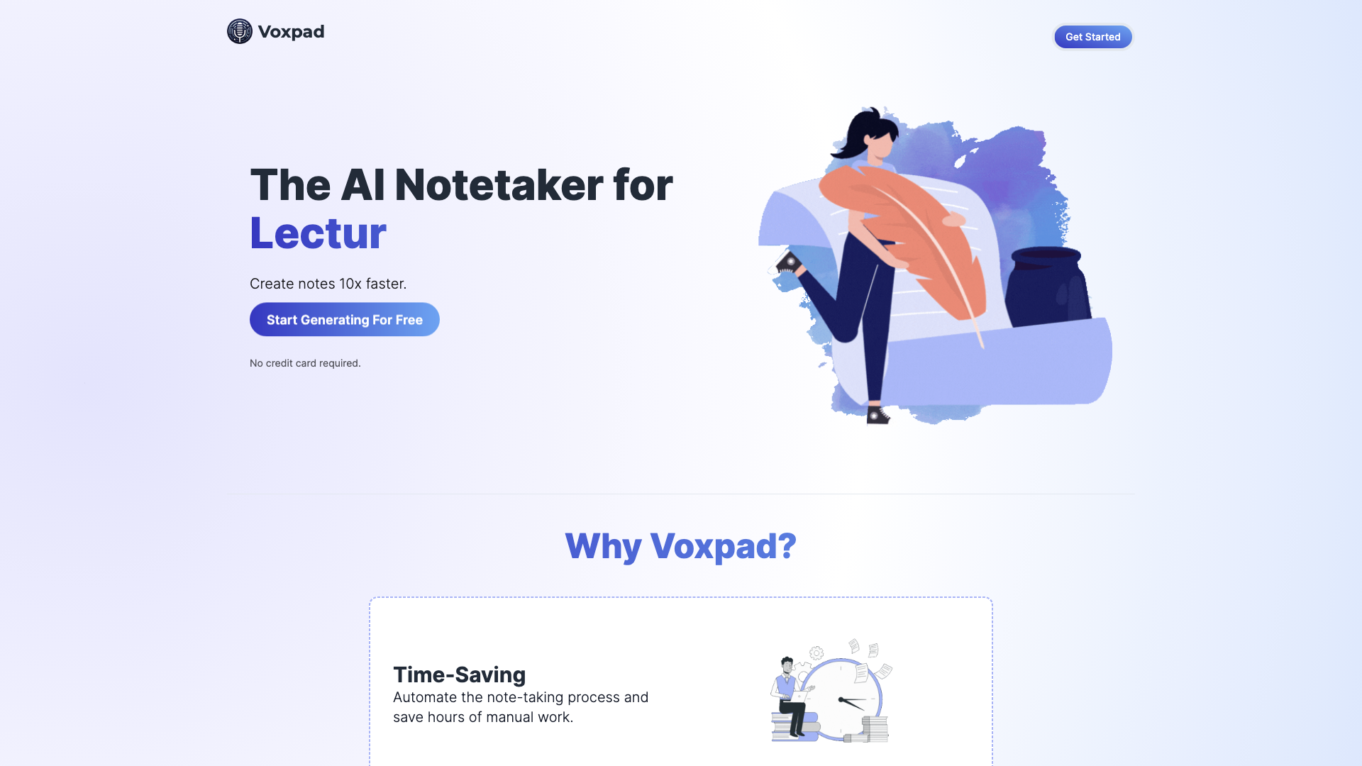 Voxpad - AI Notetaker for Converting Video and Audio into Detailed, Customizable Notes. Lecture Notes, Meeting Notes, and more! Voxpad - AI Notetaker for Converting Video and Audio into Detailed, Customizable Notes. Lecture Notes, Meeting Notes, and more!