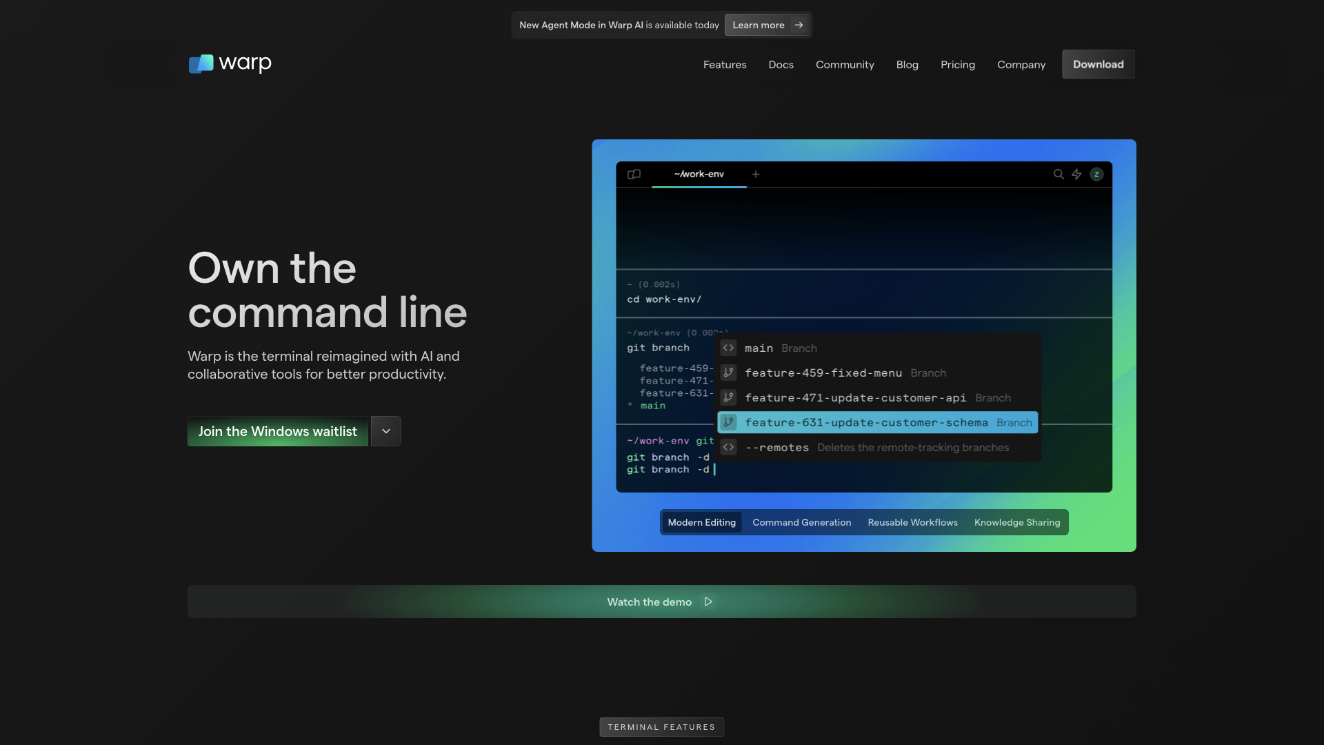 Warp: Your terminal, reimagined