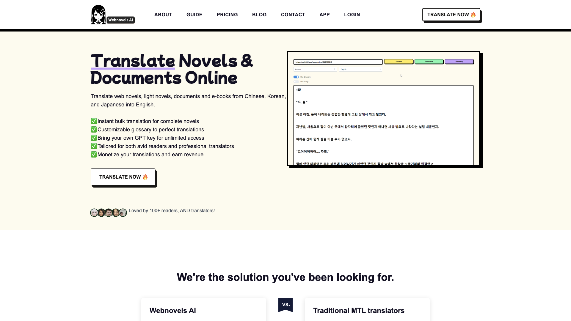 Translate Novels & Documents Online | MTL Tool & Translator