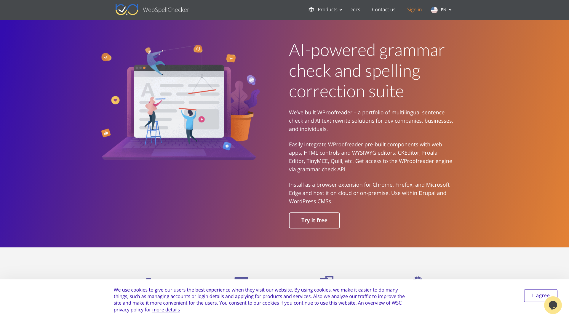 Multilingual spelling and grammar check online solutions | WebSpellChecker