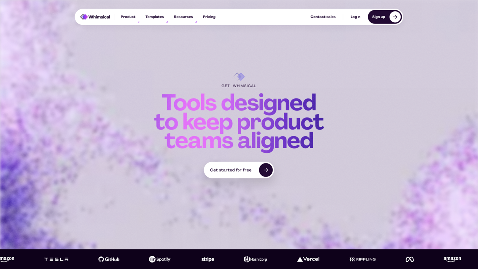 Whimsical - The iterative workspace for product teams site's screenshot