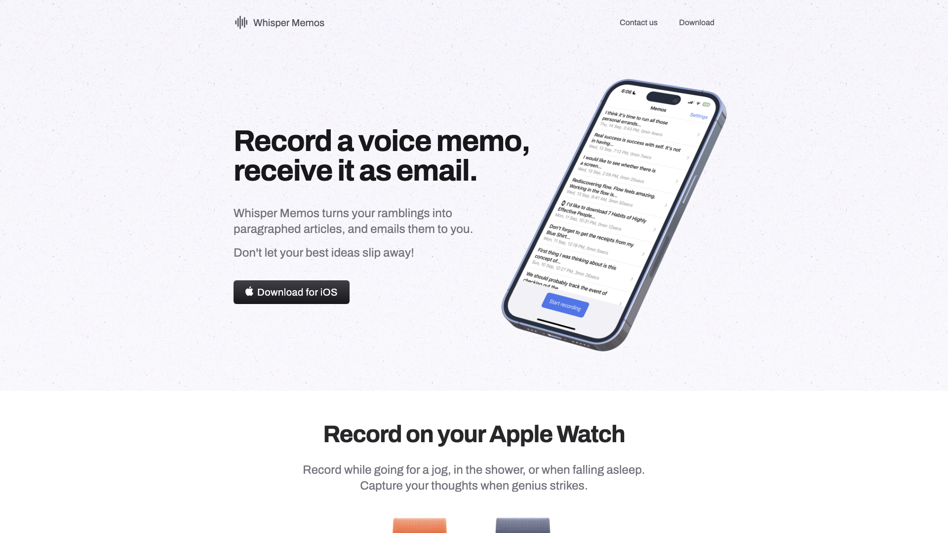 Whisper Memos Whisper Memos