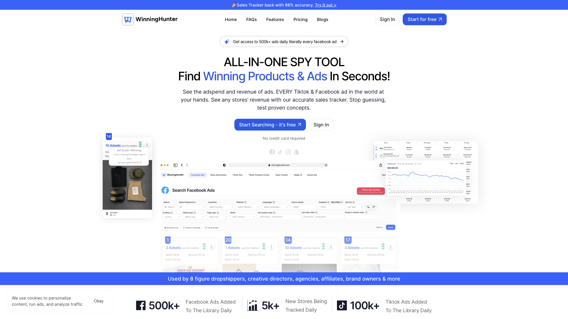 Winning Hunter - All-In-One Ecommerce Spytool