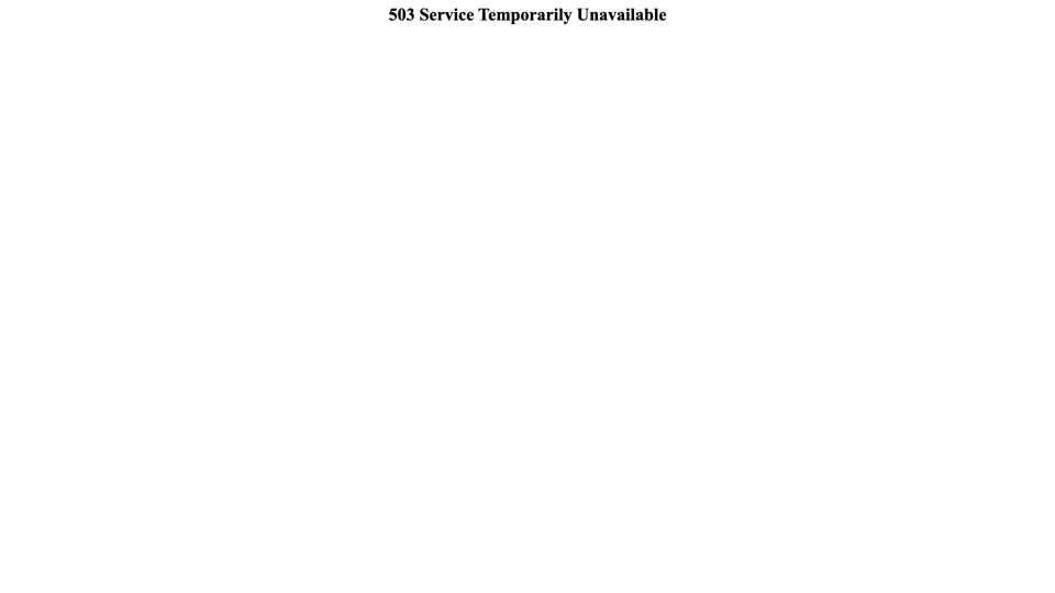 503 Service Temporarily Unavailable site's screenshot