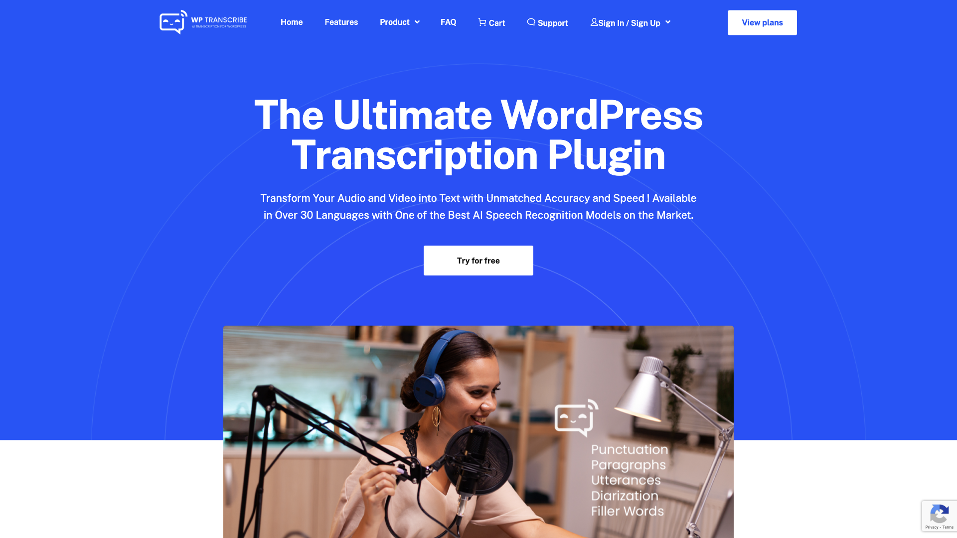 WordPress Transcribe AI - The Ultimate Audio Transcription Plugin WordPress Transcribe AI - The Ultimate Audio Transcription Plugin