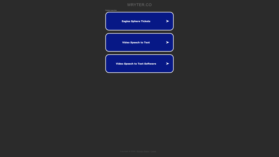 wryter.co site's screenshot