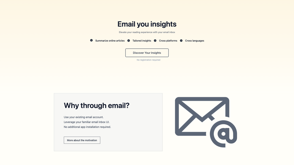 wuko.ai - Email you insights site's screenshot