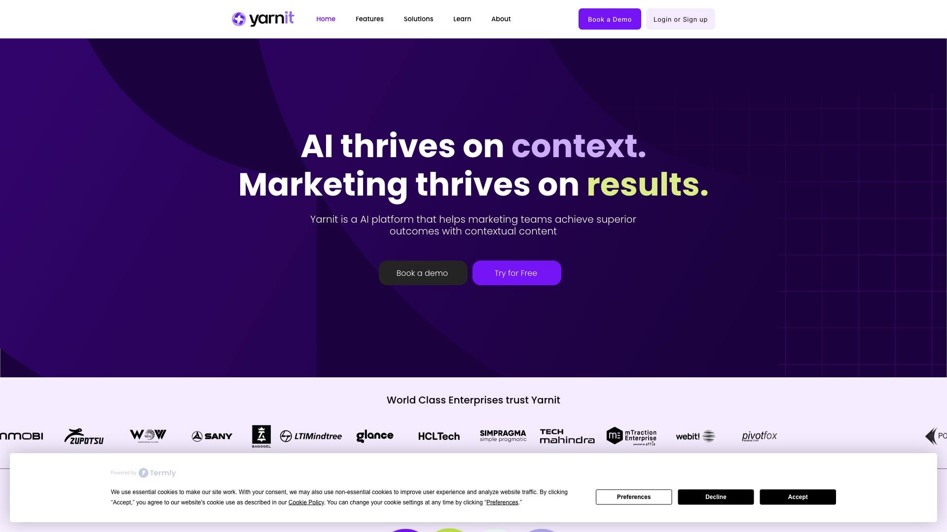 Yarnit | Contextual Intelligence for AI Marketing Content Yarnit | Contextual Intelligence for AI Marketing Content