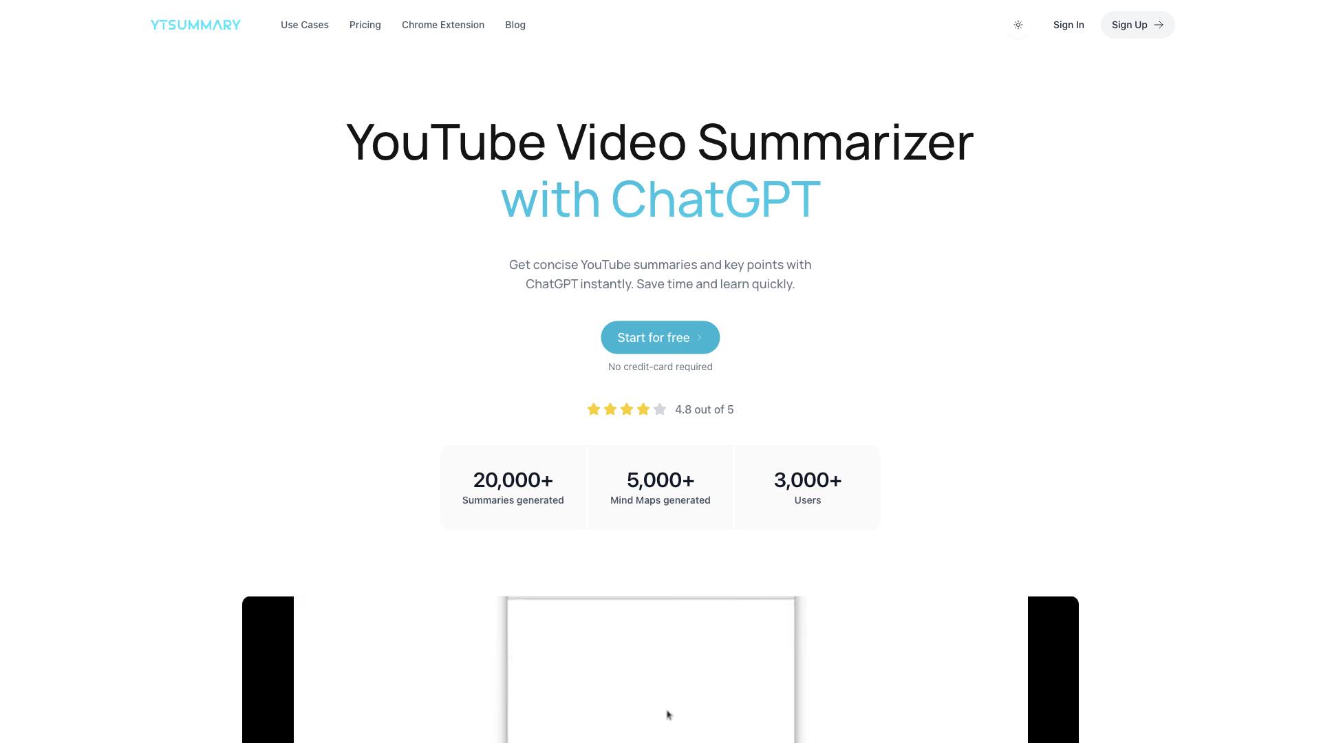 YouTube Video Summarizer with ChatGPT - YTSummary