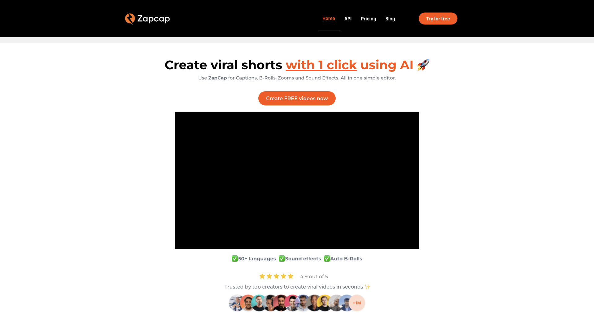 ZapCap - Effortless AI Captions - ZapCap