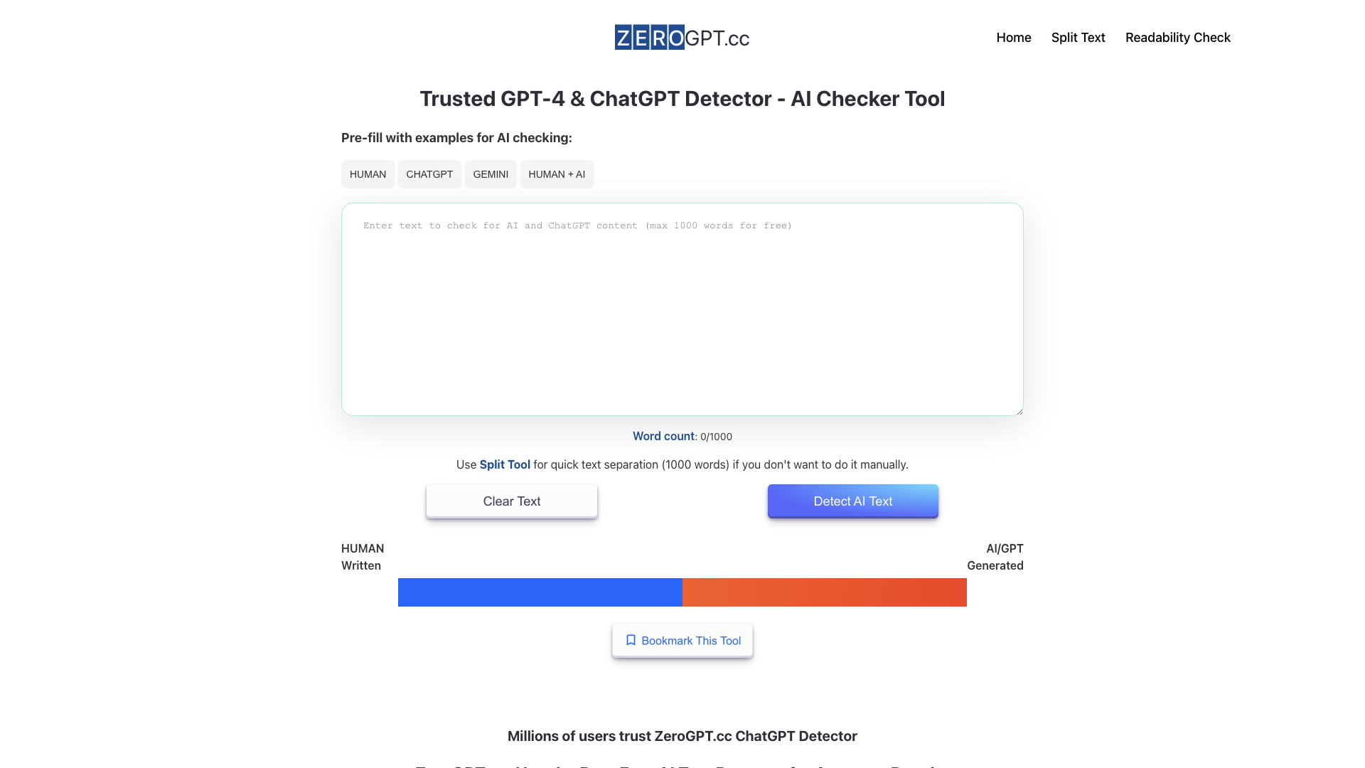 ZeroGPT | Free ChatGPT Detector, AI Checker | GPTZero