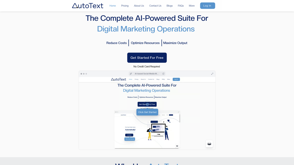 Home | AutoText site's screenshot