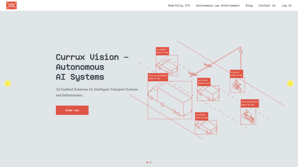 Currux Vision — Autonomous AI Systems for Smart Infrastructure site's screenshot