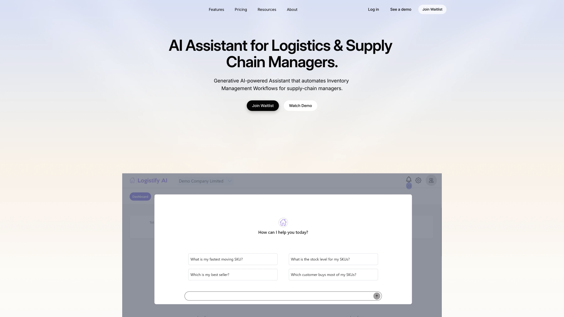 AI Assistant for Logistics and Supply Chain Managers